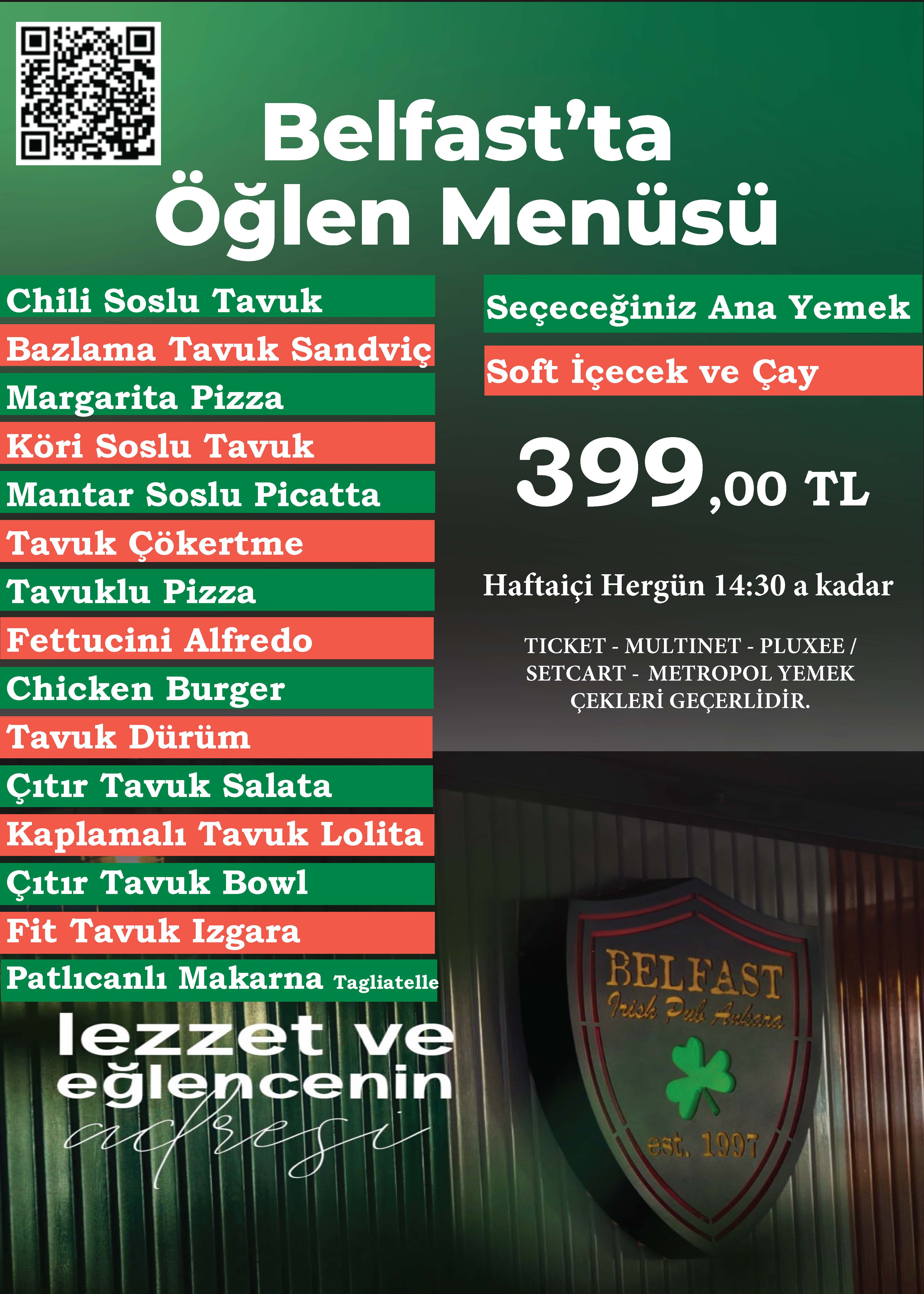 ÖĞLE YEĞMEĞİ MENÜSÜ