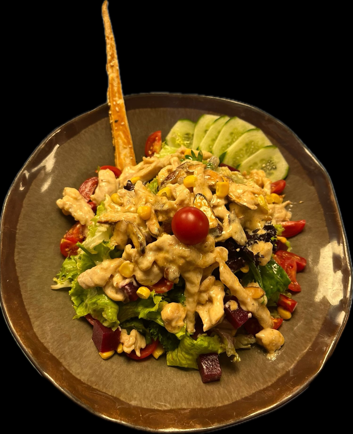 TAVUKLU BADEMLİ SALATA