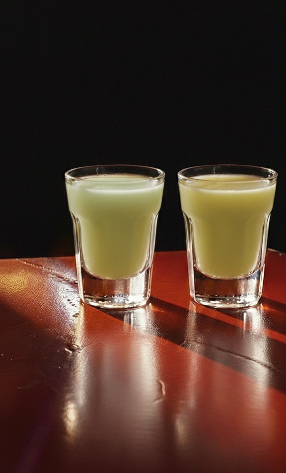 İkili beyaz kavun-krema likörü 